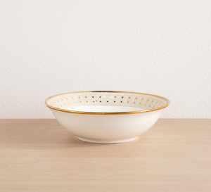 Wholesale Custom Gold Rimmed <b>Ceramic</b> Bowl & <b>Plate</b> Set, Luxury Mosaic Pattern Porcelain Dinnerware for Wedding & Home - Product Image 4