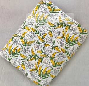 Hand Block Printed 100% Cotton Organic Woven Floral Medium <b>Weight</b> Cotton Printed <b>Fabric</b> Yards Women Dress <b>Fabric</b> - Product Image 2