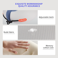 Oreiller de voyage ergonomique en mousse à mémoire de forme pour un sommeil réparateur – Soutien super doux et léger pour le cou et les épaules lors des longs trajets aériens