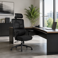 Chaise de bureau ergonomique de luxe moderne, pivotante, respirante et hautement élastique, personnalisable pour projets commerciaux et professionnels
