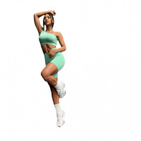 Ensemble de yoga européen et américain, vente chaude, vêtements de yoga, soutien-gorge de sport, dos croisé, veste à manches longues, haut, leggings