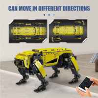 Mould King 15075 Chien Mécanique Télécommandé Programmable avec Module d'Alimentation, Modèle Éducatif, Cadeau pour Enfants, Kit de Construction, Contrôle par APP, Jouets STEM