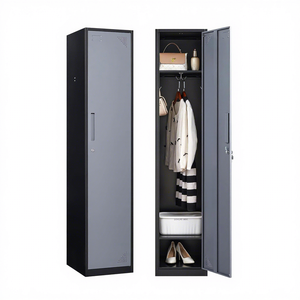 Armoire en acier à <span class=keywords><strong>porte</strong></span> simple de style moderne avec serrure, casier métallique pour la maison, l'hôpital, l'école - Product Image 3