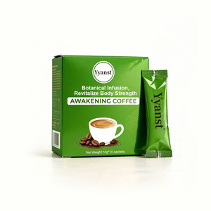 ผู้ผลิต OEM กาแฟออคเวย์นิงค์สูตรเฉพาะ กลิ่นและบรรจุภัณฑ์ตามสั่ง กาแฟสมุนไพรเพื่อเสริมสร้างพลังชีวิตทั่วร่างกาย - Product Image 1