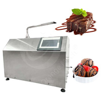 ORME Machine à sauce et crème de table mini fondant à chocolat chaud 5,5 l et distributeur pour fraise
