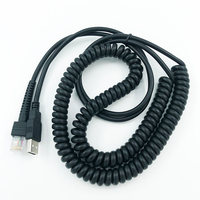 Câble de données pour scanner de codes-barres USB vers RJ50 5 fils en cuivre nu noir, longueur max. 2,8 m