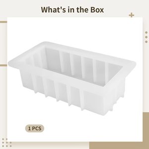 Silicone Loaf Mold for DIY <b>Crafts</b> Soap Making Thick Lip Silicone Rectangular Mould DIY Handmade Swirl Making <b>Tools</b> - Product Image 5