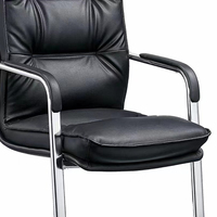 Chaise de bureau pivotante à dossier haut en cuir multifonctionnelle - Mobilier de bureau ergonomique moderne