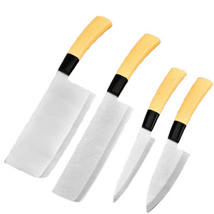 Banana Shaped Stainless Steel Kitchen Knife Imitation Wood Handle Japanese Style Sharp Multi Purpose Home Use - Product Image 4
