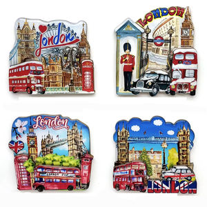 欧洲乡村城市中密度纤维板木质冰箱贴定制旅游纪念品安塔利亚伊斯坦布尔土耳其纪念品磁铁 - Product Image 5