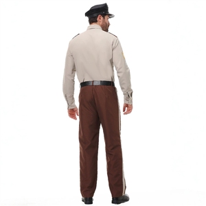 Conjunto <span class=keywords><strong>de</strong></span> Uniforme <span class=keywords><strong>de</strong></span> Sheriff Estadounidense Tallas S-XXL, <span class=keywords><strong>Disfraz</strong></span> para Halloween, Fiesta <span class=keywords><strong>de</strong></span> Disfraces para Padres e Hijos, Traje <span class=keywords><strong>de</strong></span> Actuación - Product Image 5