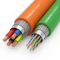 PRIMEPRO Juego de Cables para Servomotor de Alta Flexibilidad, Cable de Alimentación y Codificador de Retroalimentación con Doble Blindaje para Sistemas Siemens/Fanuc/Mitsubishi