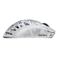 Ratón para Juegos ATTACK SHARK RS6 ULTRA de Fibra de Carbono Inalámbrico PAW3955MAX con Batería de Litio Intercambiable y Doble Frecuencia de Sondeo de 8000Hz