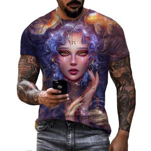 <span class=keywords><strong>Camicia</strong></span> stampata 3D Zodiac Fantasy per la bella maglietta estiva da <span class=keywords><strong>uomo</strong></span> Plus Size Over Printing T-Shirt da <span class=keywords><strong>uomo</strong></span> OEM e ODM - Product Image 4