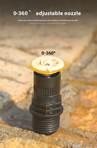 Arroseur à tige rotative automatique facile à installer avec tête de pulvérisation en plastique pour l'irrigation des espaces verts municipaux - Product Image 4