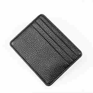 Solid Color Soft PU <b>Card</b> <b>Holder</b> with 6 Slots Custom Logo Business Credit & ID <b>Card</b> Pocket - Product Image 2