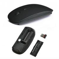 2.4G Permainan Komputer Mouse Optik 1600Dpi Kualitas Tinggi Ultratipis Tanpa Kabel Senyap