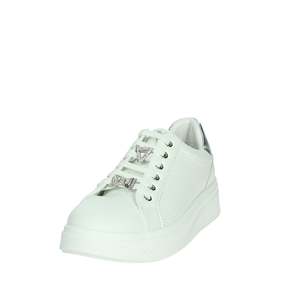Sneakers Donna Valleverde Bianche Argento in Pelle Traforata Stile Platform - Product Image 6