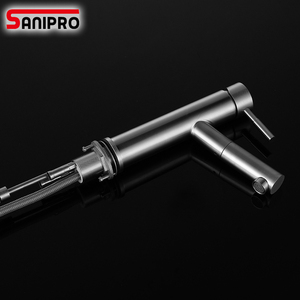 SANIPRO nouveau <span class=keywords><strong>lavabo</strong></span> de bain en acier inoxydable sus304 évier à main externe douche de luxe en laiton robinet de <span class=keywords><strong>lavabo</strong></span> extractible - Product Image 3