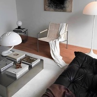 Table basse en métal pour salon, mobilier de maison, table d'appoint moderne et simple, style italien minimaliste, en acier inoxydable, personnalisable