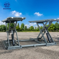 Elevador de Tijera Electrohidráulico Móvil de Elevación Media BJS BJS2828-MB35 de Alta Calidad, 3500 kg, Motor de 2.2 kW, Equipo para Taller Automotriz 1