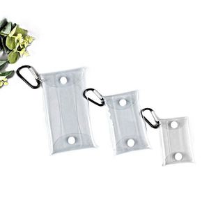 2025 New Arrival Rectangle Transparent PVC Unisex <b>Key</b> Wallet Case Chain <b>Ring</b> Multi-functional Durable Eco-Friendly Coin Purse - Product Image 4
