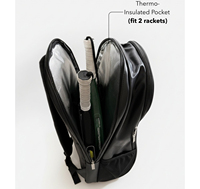 Sac de pickleball en PU pour l'extérieur, grande capacité, multi-positions, durable, personnalisable, sac à dos pour raquettes de padel avec compartiment à chaussures – Offre Spéciale