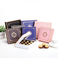 Olomt — petit défonction-cadeaux, Logo personnalisé, emballage de chocolat, couvercle et boîtes en papier avec diviseur