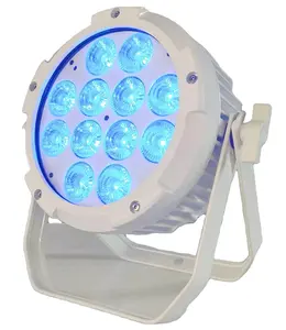 12*18w 무선 배터리 led 파 라이트 RGBWA UV 6IN1 업라이트 ip 65 led 파 캔 평면 패널 야외 무대 DJ 라이트