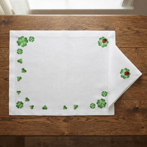 Serviette de cuisine en toile de sac à farine brodée à la main, impression numérique, écologique, couleur et design personnalisés, vente en gros sur mesure - Product Image 5