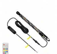 Lampe fouet LED RGB d'avertissement de sécurité, étanche IP67, flexible et haute visibilité, pour UTV, VTT, buggy, tout-terrain, conduite de nuit sur dunes