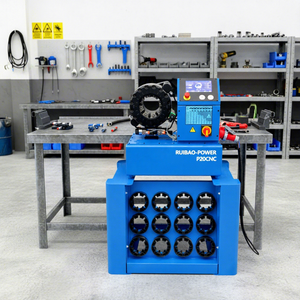 Máquina de Prensado y Corte de Mangueras Hidráulicas con Motor Controlado por PLC RUIBAO, Cojinete de Motor, Control Remoto, 3kW, Multivoltaje, 2-6 Pulgadas - Product Image 1