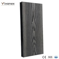 Tablas de Madera Compuesta para Terraza Exterior WPC Gris Oscuro, Pisos de Madera Compuesta para Patio, Terraza y Jardín