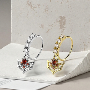 Xincfocus Trendy Piercing al naso <span class=keywords><strong>ragnatela</strong></span> anello naso pieghevole in acciaio inox gioielli per il corpo per le donne degli uomini - Product Image 4