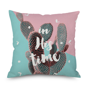 Style frais taie d'oreiller <span class=keywords><strong>aquarelle</strong></span> feuilles canapé housse d'oreiller jolies fleurs housse de coussin - Product Image 3