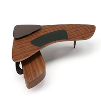Bureau de direction italien en forme de L Ensemble table et chaises d'étude modernes de haute qualité Mobilier de bureau de luxe en cuir
