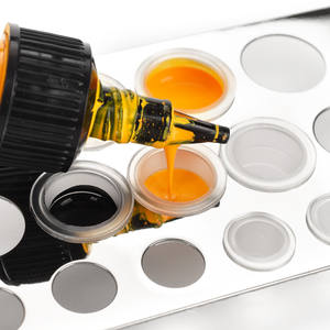 Support rectangulaire en acier inoxydable à 21 trous pour coupelles de pigment de <span class=keywords><strong>tatouage</strong></span>, support pour machine à tatouer, équipement de broderie - Product Image 2