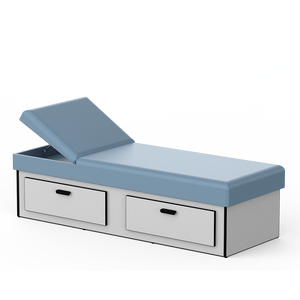 Tablier rembourré de style armoire à dossier réglable, canapé de récupération <span class=keywords><strong>pédiatrique</strong></span> pour enfants avec deux tiroirs - Product Image 2