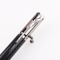 Stylo en forme de balle à action par culbuteur au design créatif, avec logo personnalisé en métal, design de fusil, clip pour cadeau d'affaires