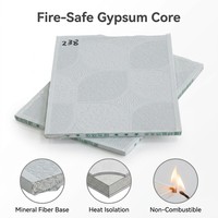 Plaque de plafond suspendu en PVC laminé OEM personnalisée, imperméable et ignifuge, 595*595mm, pour hôtel (vente en gros)