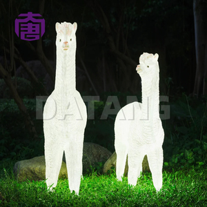 Lampe charmante en forme d'alpaga pour festivals en plein air et décoration de jardin, lumières LED, lampe à motif étanche IP65 pour parcs - Product Image 6