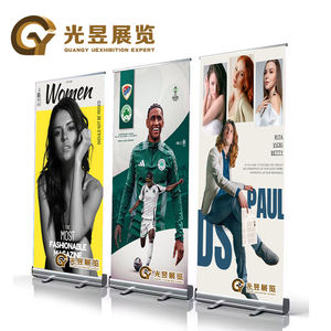 Stand Banner Roll-Up Portabel dari Aluminium untuk Promosi Iklan dan Pameran - Jenis Cetak - Product Image 3