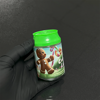 Bouteilles en plastique personnalisées pour sodas 3,5g 100ml, emballages en plastique pour bonbons comestibles, biscuits, gommes, herbes et fleurs, 3,5 pots
