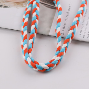 Three Strand <b>Braided</b> Rope Bag Hanger Colorful Hand Knitted DIY Jewelry <b>Accessories</b> for Crossbody Bag - Product Image 4