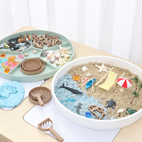 Plateau et bac sensoriels en silicone Tolulo pour enfants, scène DIY pour tout-petits de 2 à 6 ans, unisexe