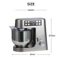 Batidora de Pedestal Cheftronic A03P de 8L y 2100W, Batidora Planetaria para Pasteles y Alimentos, Máquinas de Cocina, Pequeños Electrodomésticos, Programa Automático