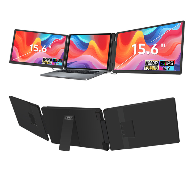 Full HD 1080P Large Size Laptop Monitor Dual Screen 15 Inch Portable Monitor with Type-C USB and HD Port