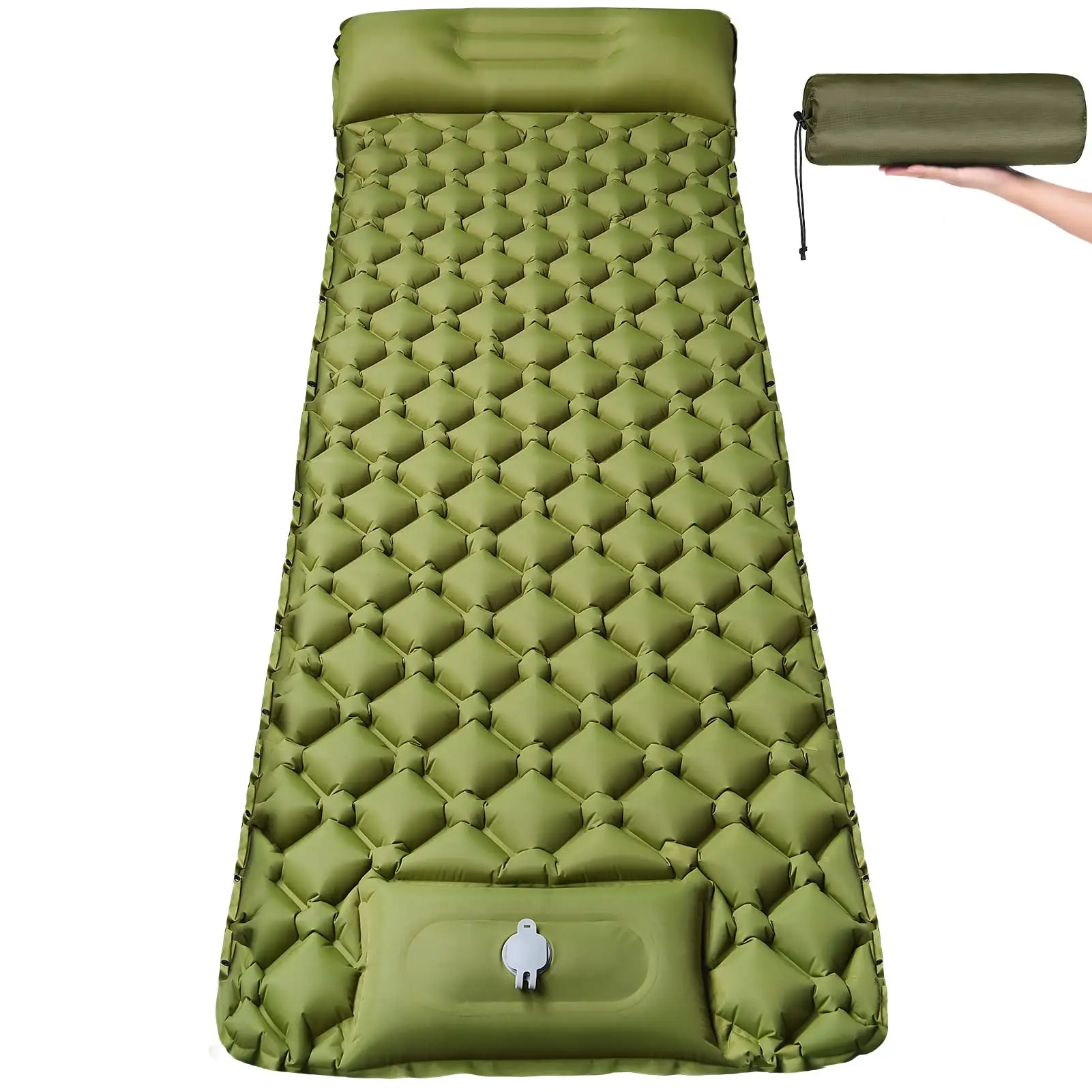 Ultraleichtes faltbares kompaktes selbst aufblasen des Reise auto Camping boden Picknick Nylon Aufblasbare Bett matten & Schlaf polster