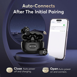 Audífonos Inalámbricos, Auriculares con Estuche de Carga, <span class=keywords><strong>Bluetooth</strong></span> 5.4, Micrófono ENC, Bajos Profundos, para Uso Diario - Product Image 4