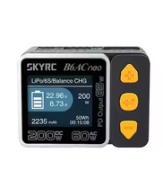 Chargeur intelligent SkyRC B6neo 1-6s pour batteries de drone RC FPV 10A 200W chargeur d'équilibre de batterie LiPo PC et matériau métallique